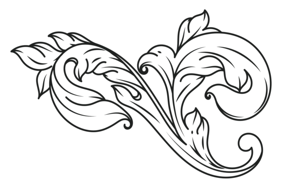 Baroque Filigree Flourish Victo: Graphics & Illustrations