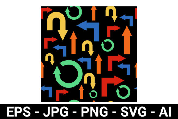 Colorful Arrow Graphics & Patterns