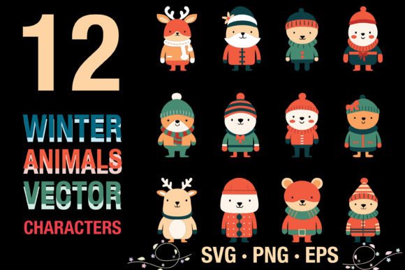 Cute Winter Woodland Animals SVG Bundle: Graphics & Illustrations Review