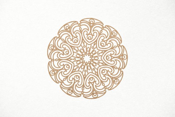 Decorative Mandala SVG Papercut File for Laser Cutting & Wall Decor
