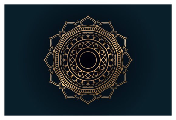 Islamic Pattern Golden Mandala Graphics & Illustrations