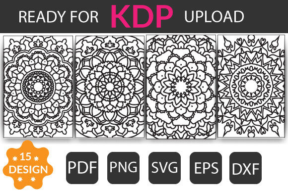 Mandala for Coloring Page and Decoration: Graphics & Coloring Pages Amp