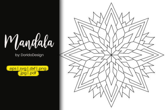 Star Mandala Coloring Page - Vol 41: Graphics & Coloring Pages Amp