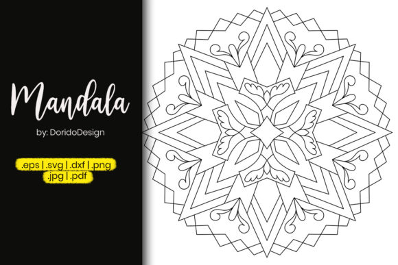 Star Mandala Coloring Page – Vol 52: Graphics & Coloring Pages Amp