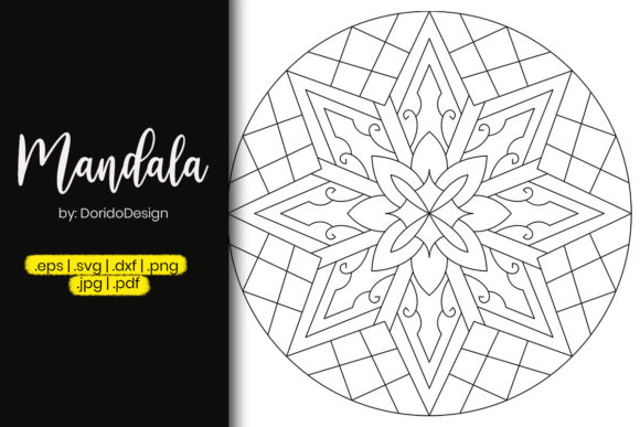 Star Mandala Coloring Page – Vol 58 Graphics
