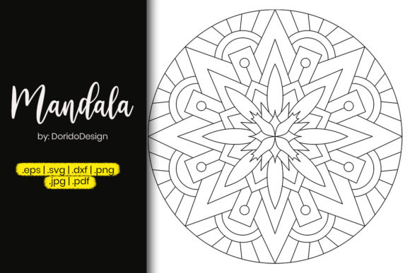 Star Mandala Coloring Page – Vol 59 Graphics