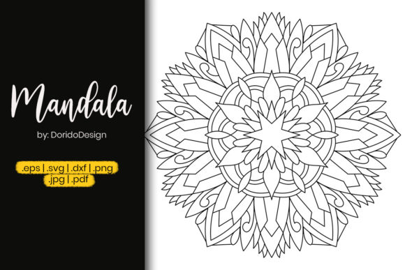 Star Mandala Coloring Page Vol 72: Graphics & Coloring Pages Amp