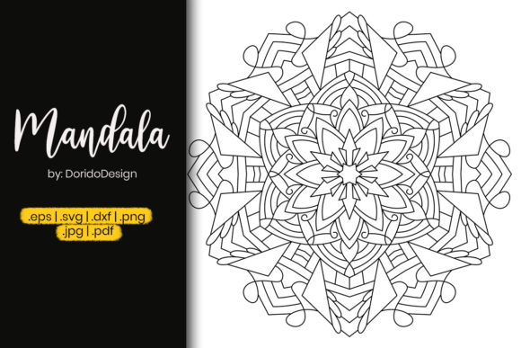 Star Mandala Coloring Page – Vol 83 Graphics Review