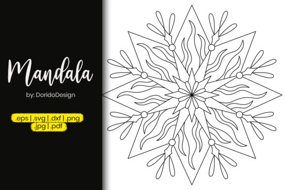 Star Mandala Design for Coloring Page 42: Graphics & Coloring Pages Amp