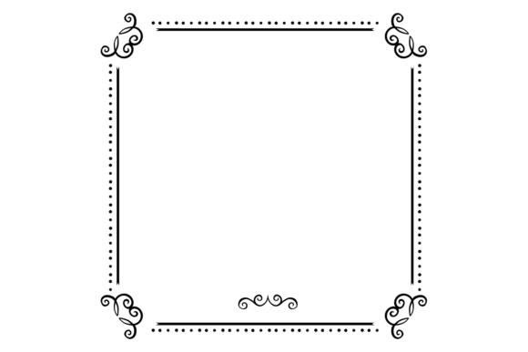 Vintage Elegant Frame: Ornate Calligraph Graphics